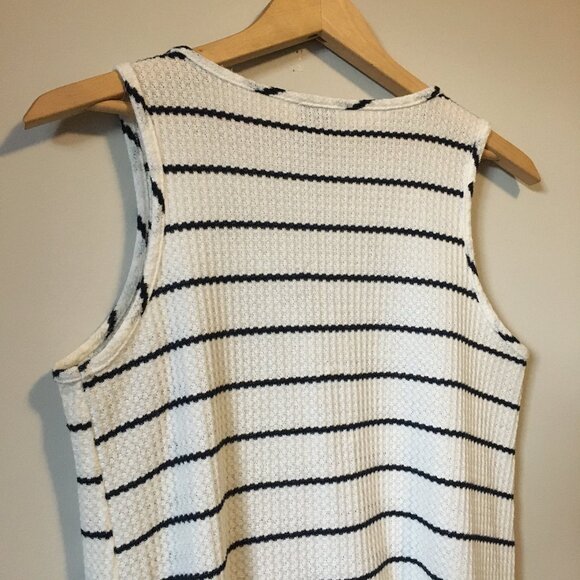 Paper Crane USA Made Tie Hem Wooden Button Down Tank Top - Picture 6 of 15